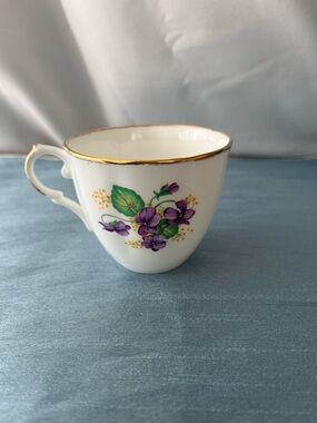 RARE Vintage Jason Bone China Teacup Only - Sweet Violets J689 (1948-50)